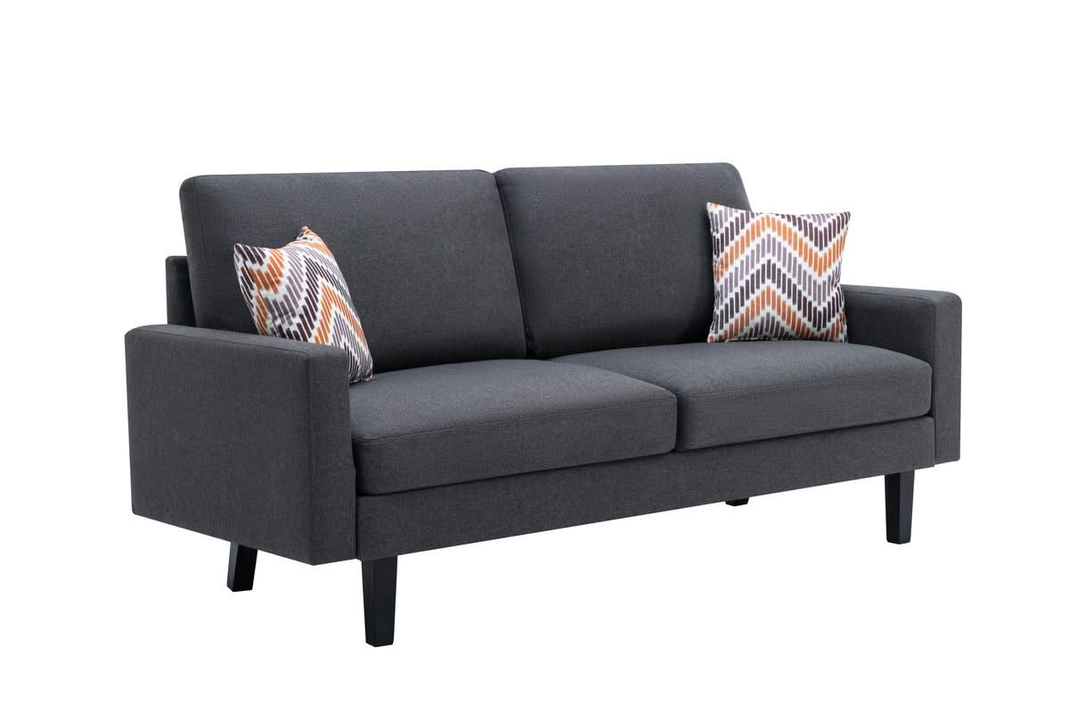Bahamas - Minimalistic Sofa With 2 Throw Pillows