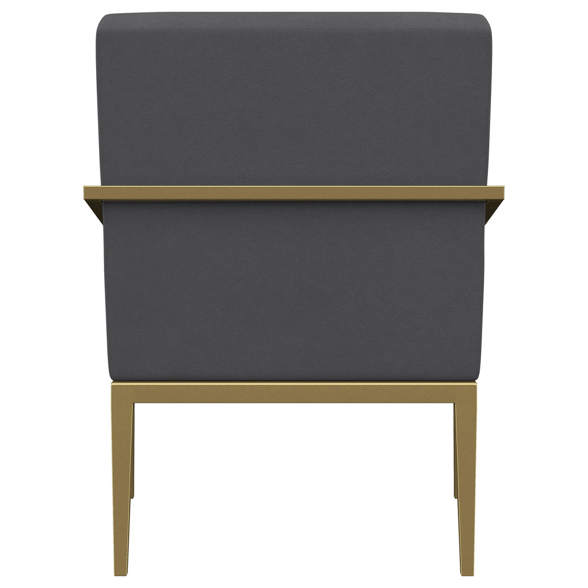 Kirra Upholstered Metal Arm Accent Chair Dark Grey