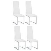 Montclair Upholstered Dining Side Chair White (Set of 4)