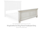 Robbinsdale - King/Cal King Panel Footboard - Antique White
