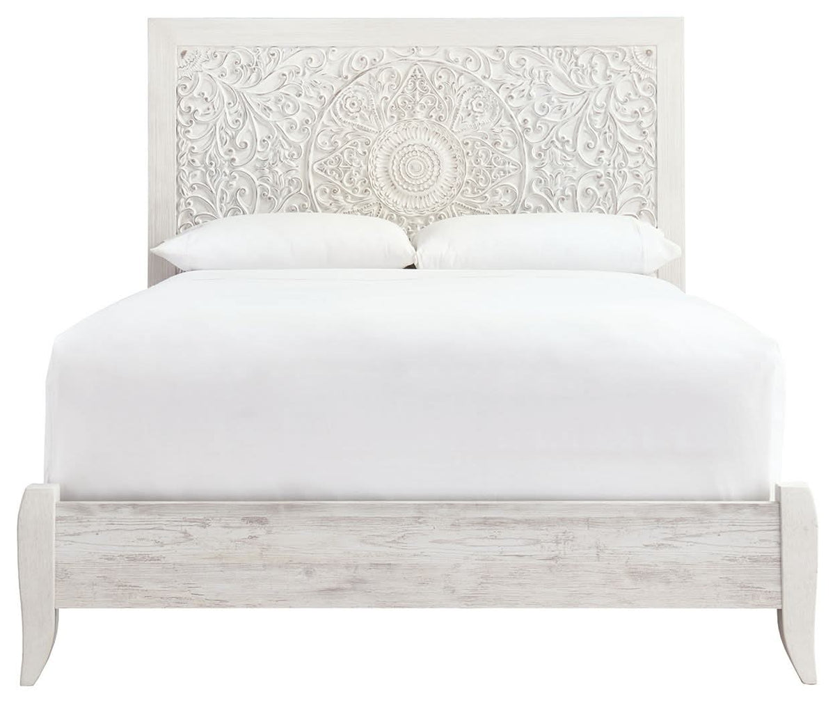 Paxberry - Queen Panel Headboard - Whitewash
