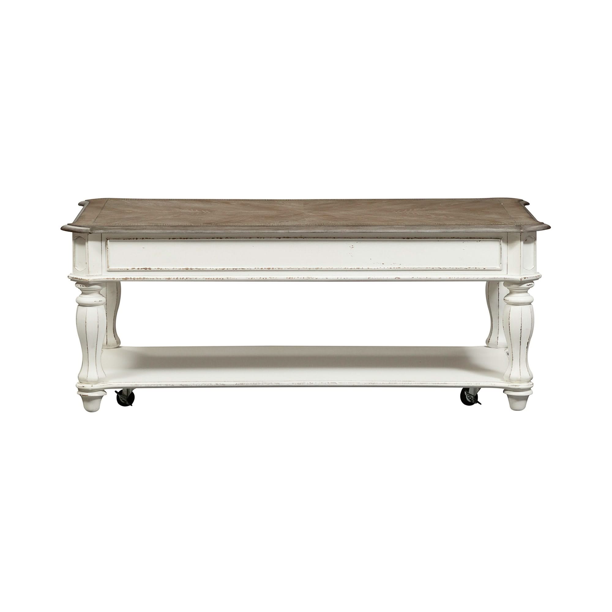 Magnolia Manor - Lift Top Cocktail Table - Antique White