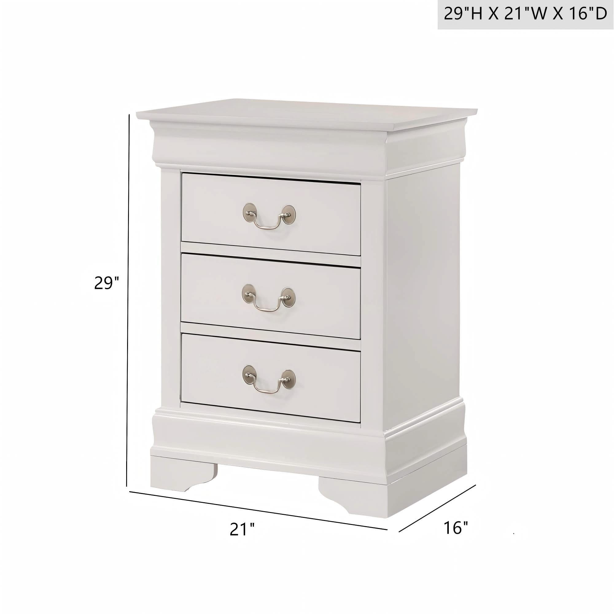 Louis Phillipe - Nightstand - Wood