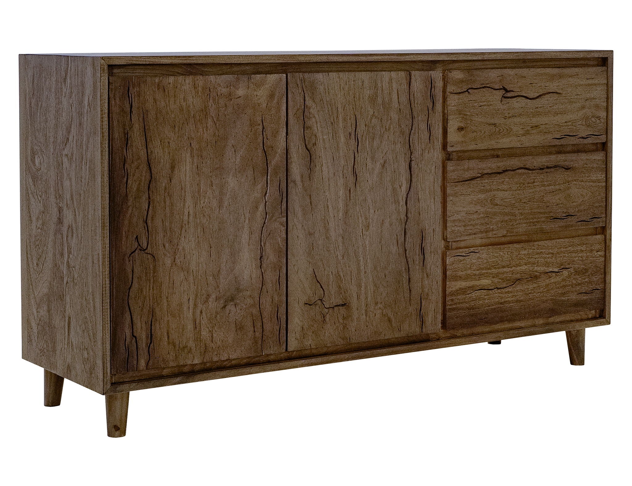 Savia - 3 Drawer & 2 Door Console - Brown