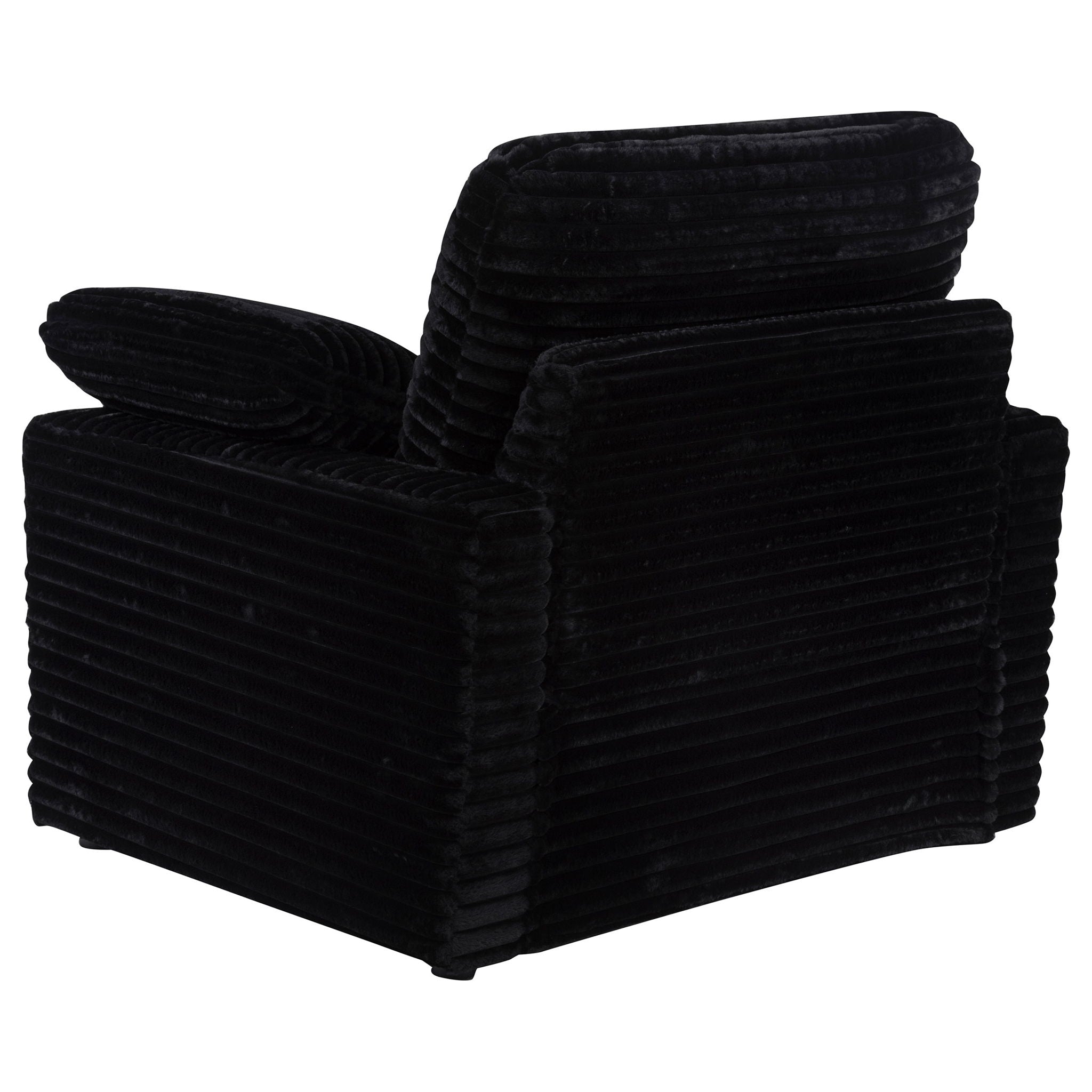 Collins Upholstered Power Recliner Chair Black