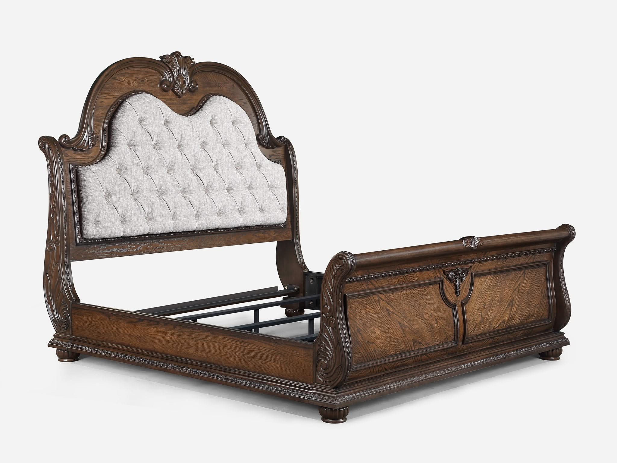 Stanley - Queen 5 Piece Bedroom Set - Oak