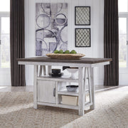 Farmhouse - Gathering Table - Two Tone White / Wood Tone