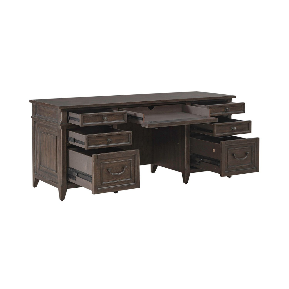 Paradise Valley - Executive Credenza - Saddle Brown