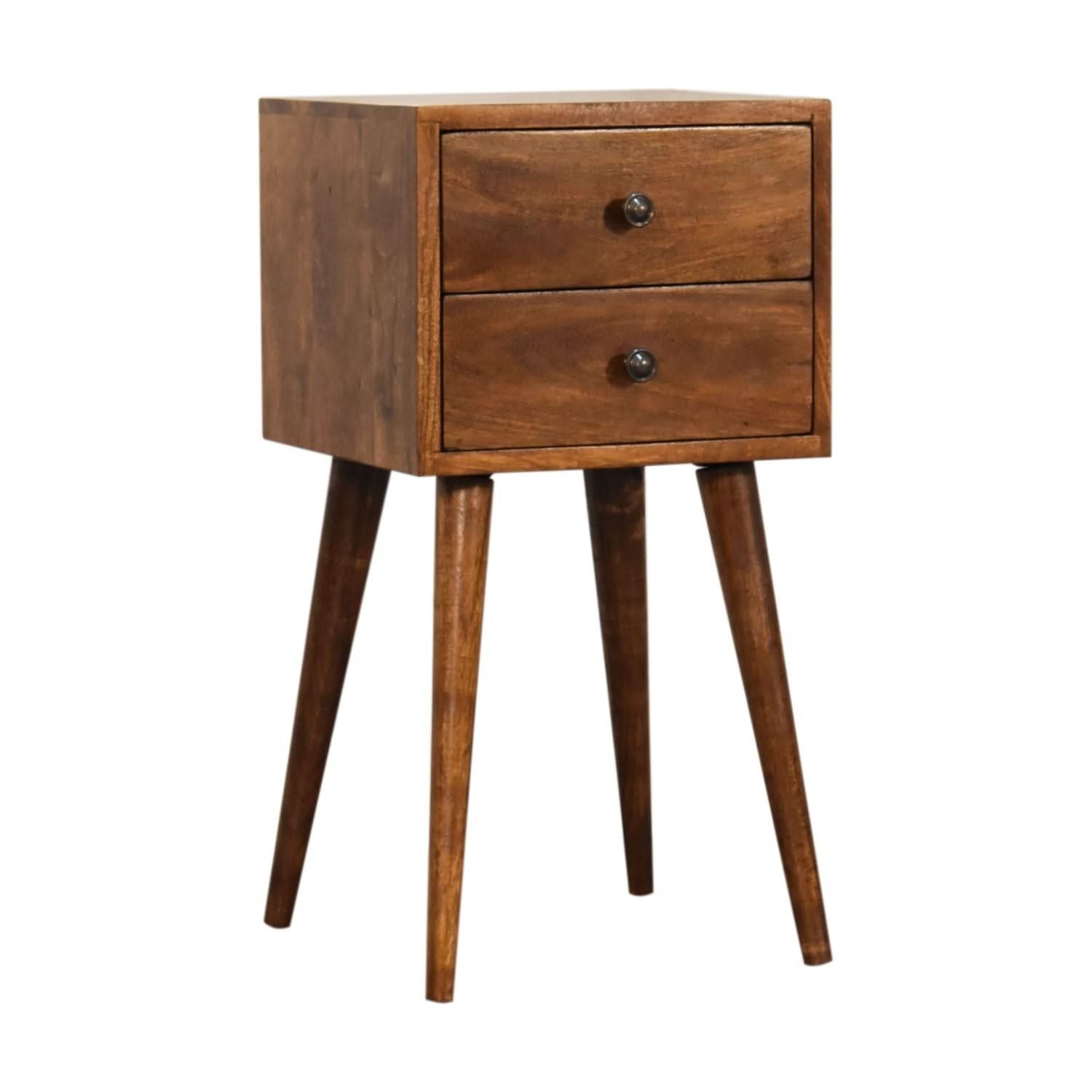 Mini 2 Drawer Nightstand