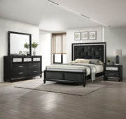 Lila - Queen 4 Piece Bedroom Set - Black