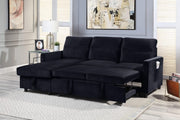 Ivy - Reversible Sleeper Sectional Sofa With Storage Chaise And Side Pocket