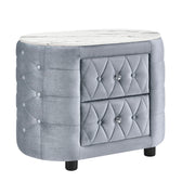 Natalia - Nightstand - Gray