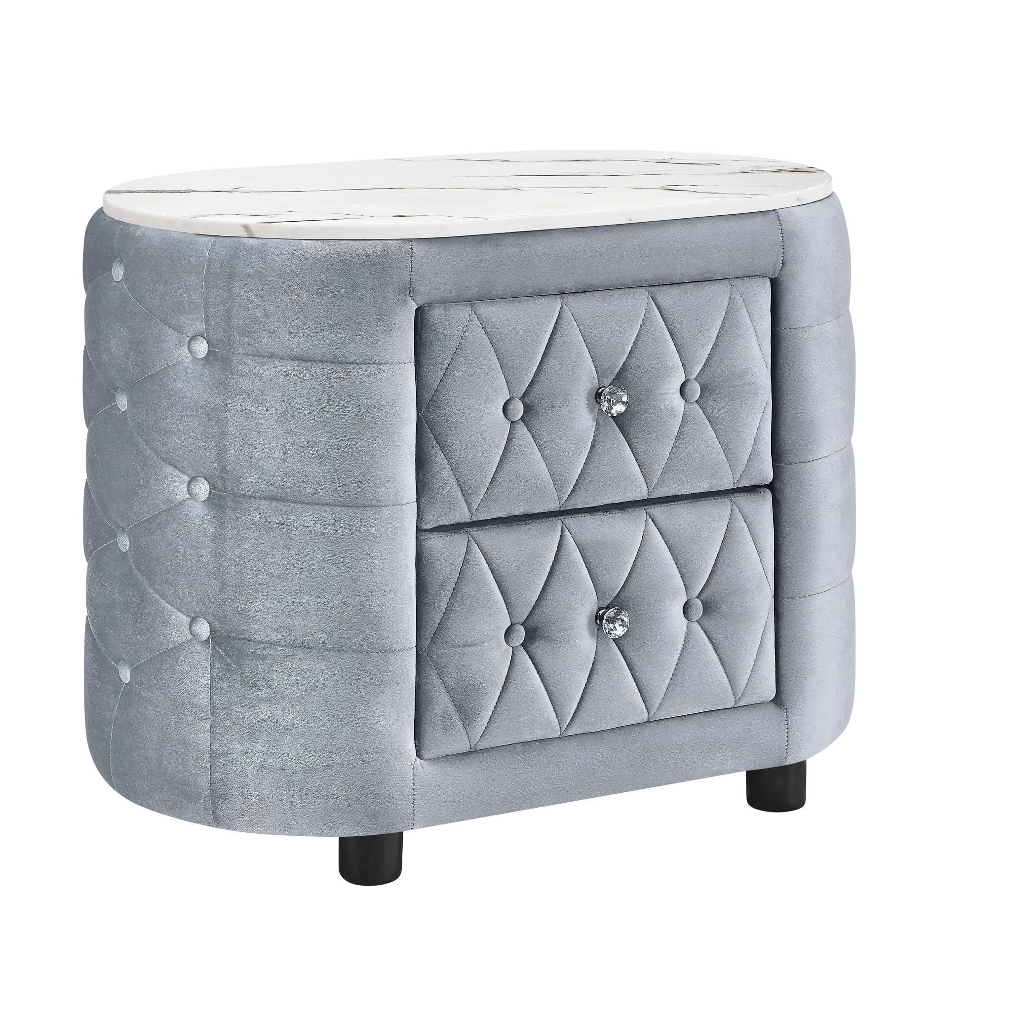 Natalia - Nightstand - Gray