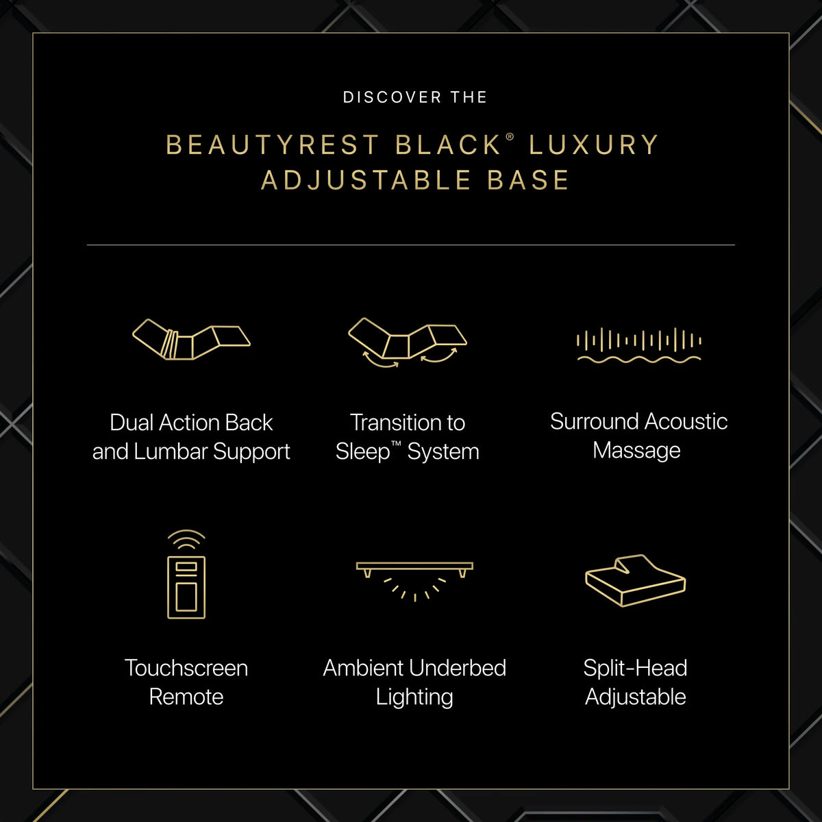 Baselogic™ Black Luxury Adjustable Base