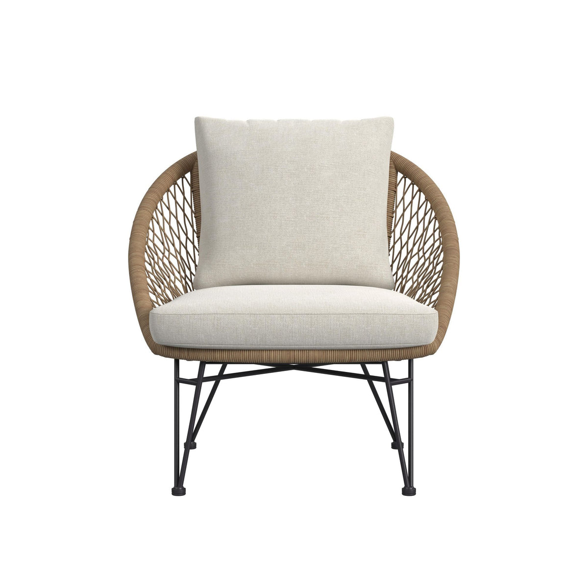 Grace - 4 Piece Outdoor Seating Set - Beige / Natural