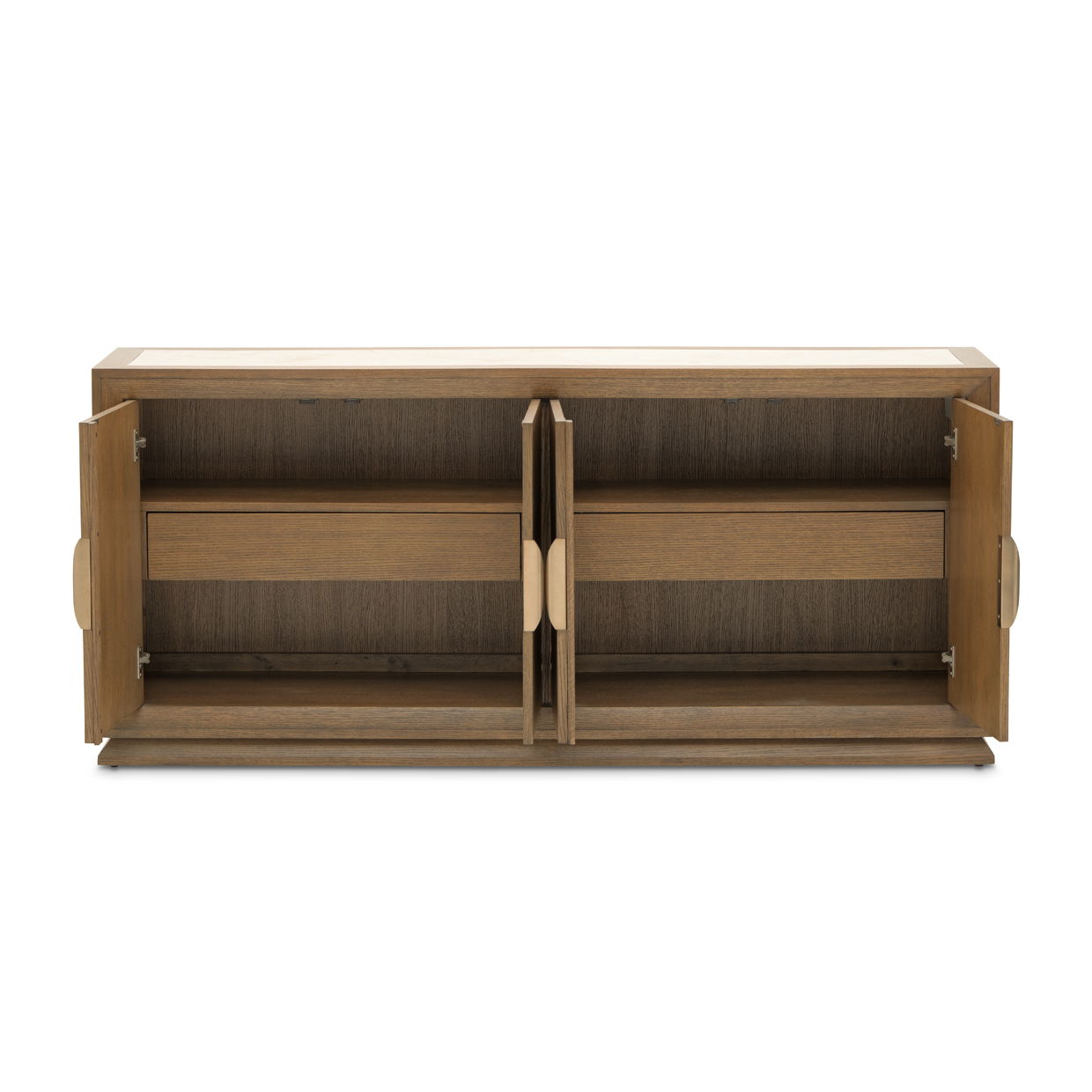Portrait - Sideboard With LED Lights - Sienna Brown