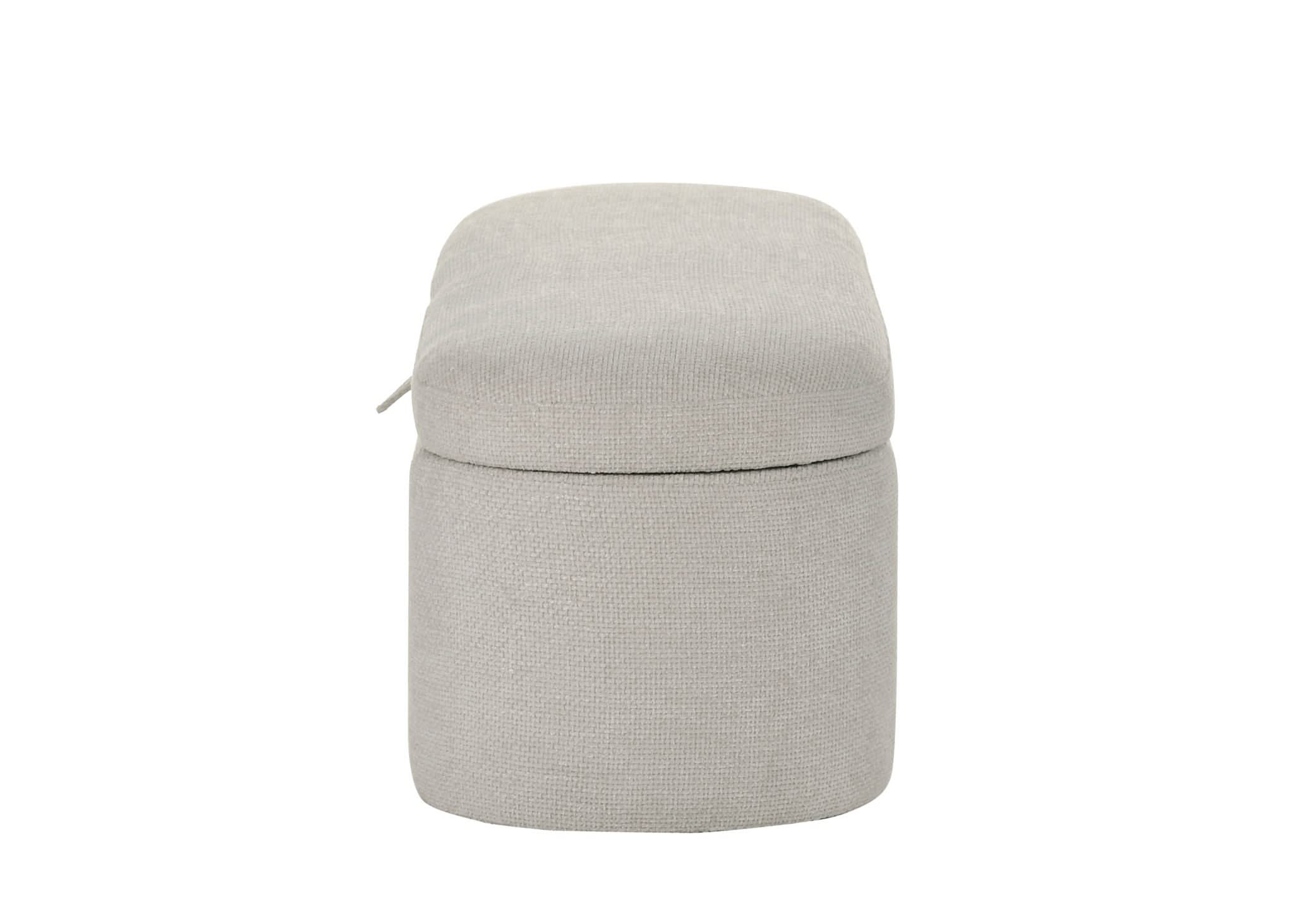 Philipa - Storage Bench - Oatmeal Tweed