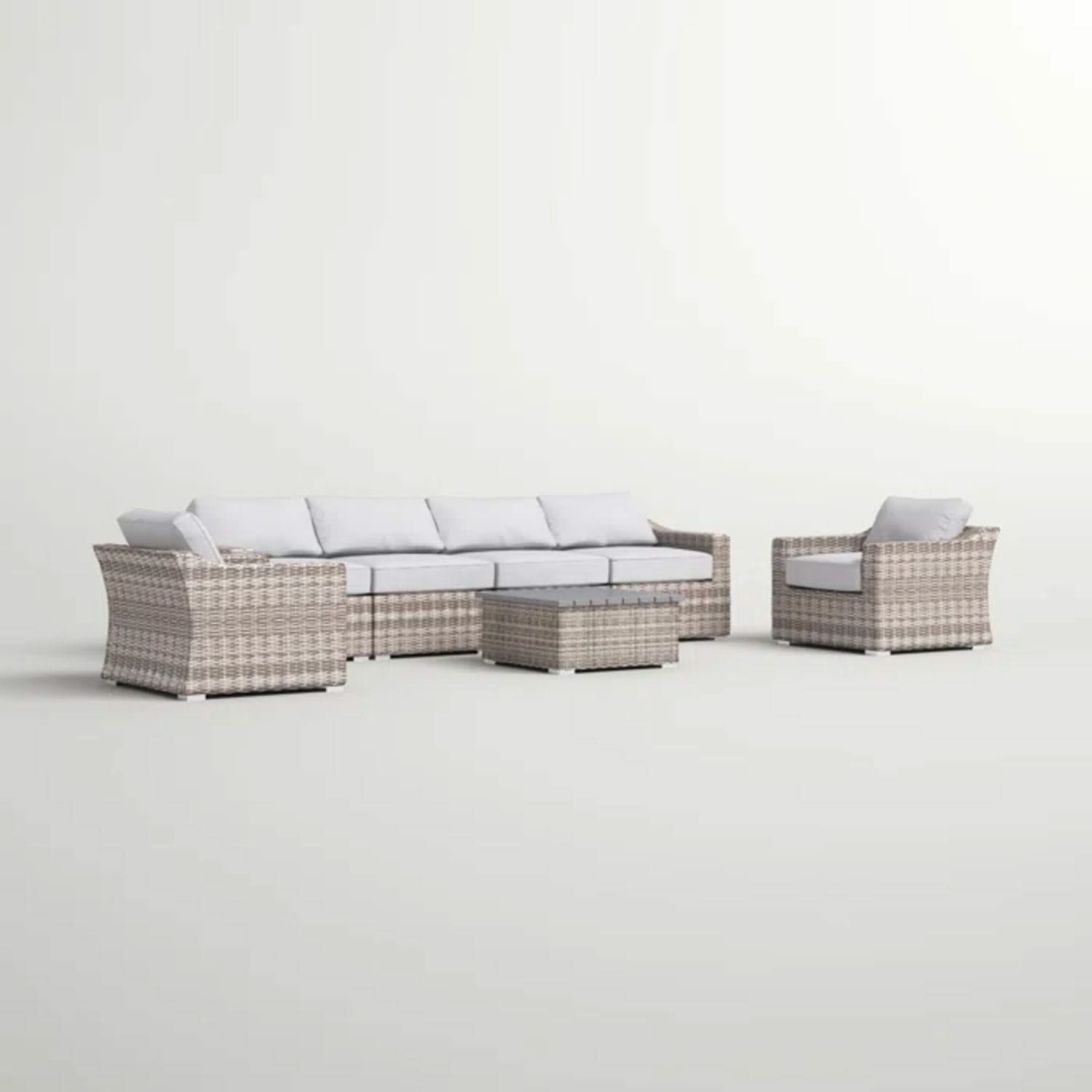 Stylish Sofa Seating Group With Cushions Perfect For Outdoor Gatherings