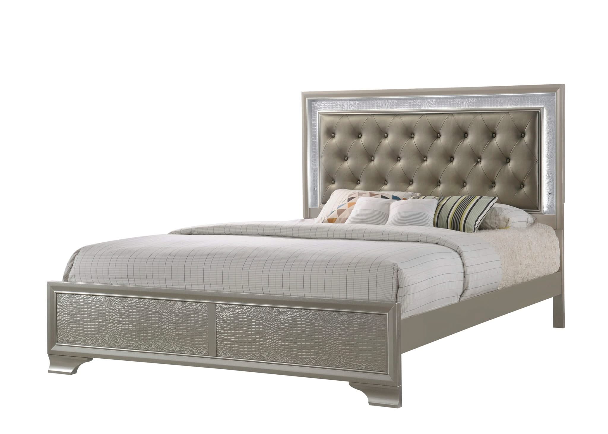 Lyssa - King Bed - Champagne