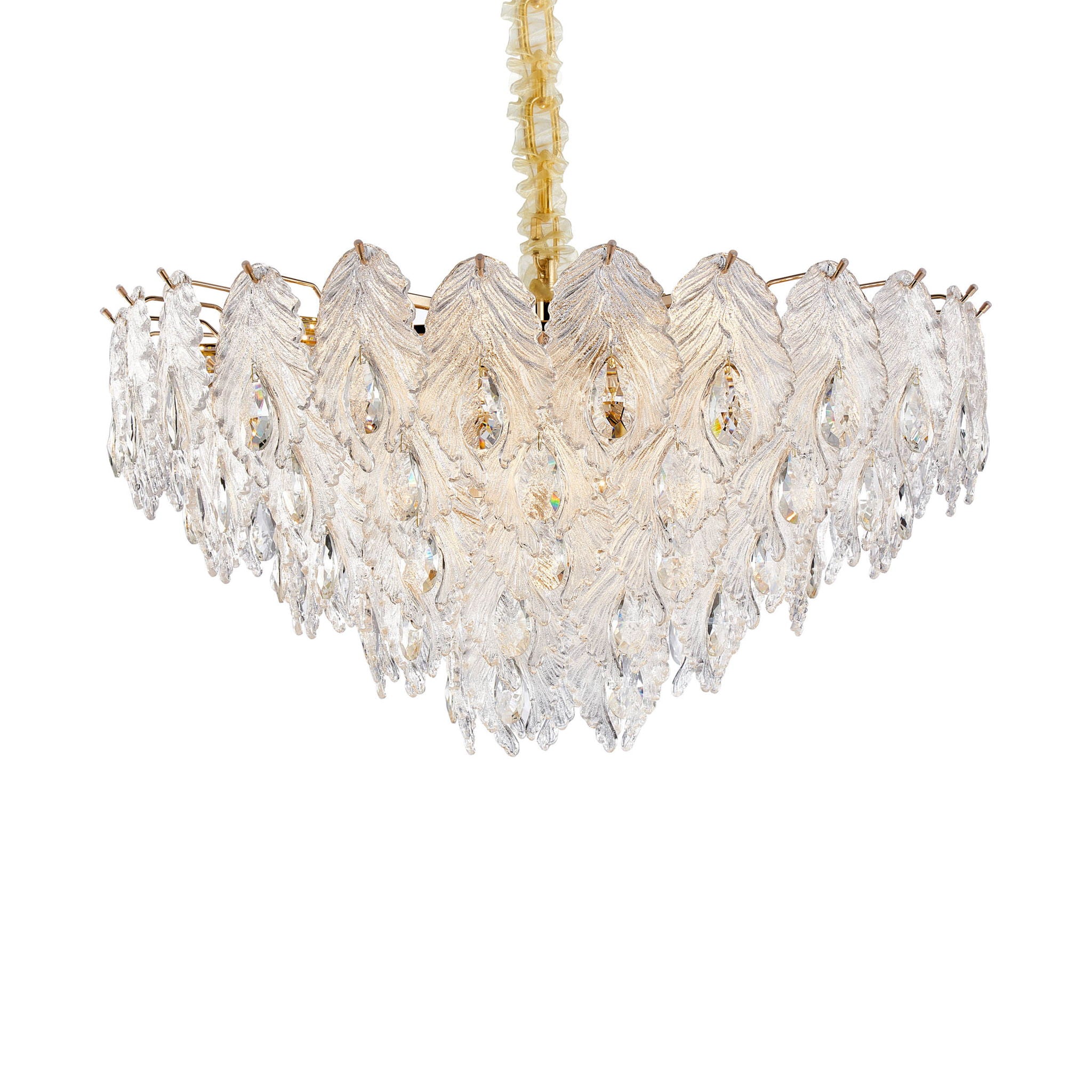 Michael Amini Lighting - Orlisse 18-Light Acrylic Chandelier - Gold