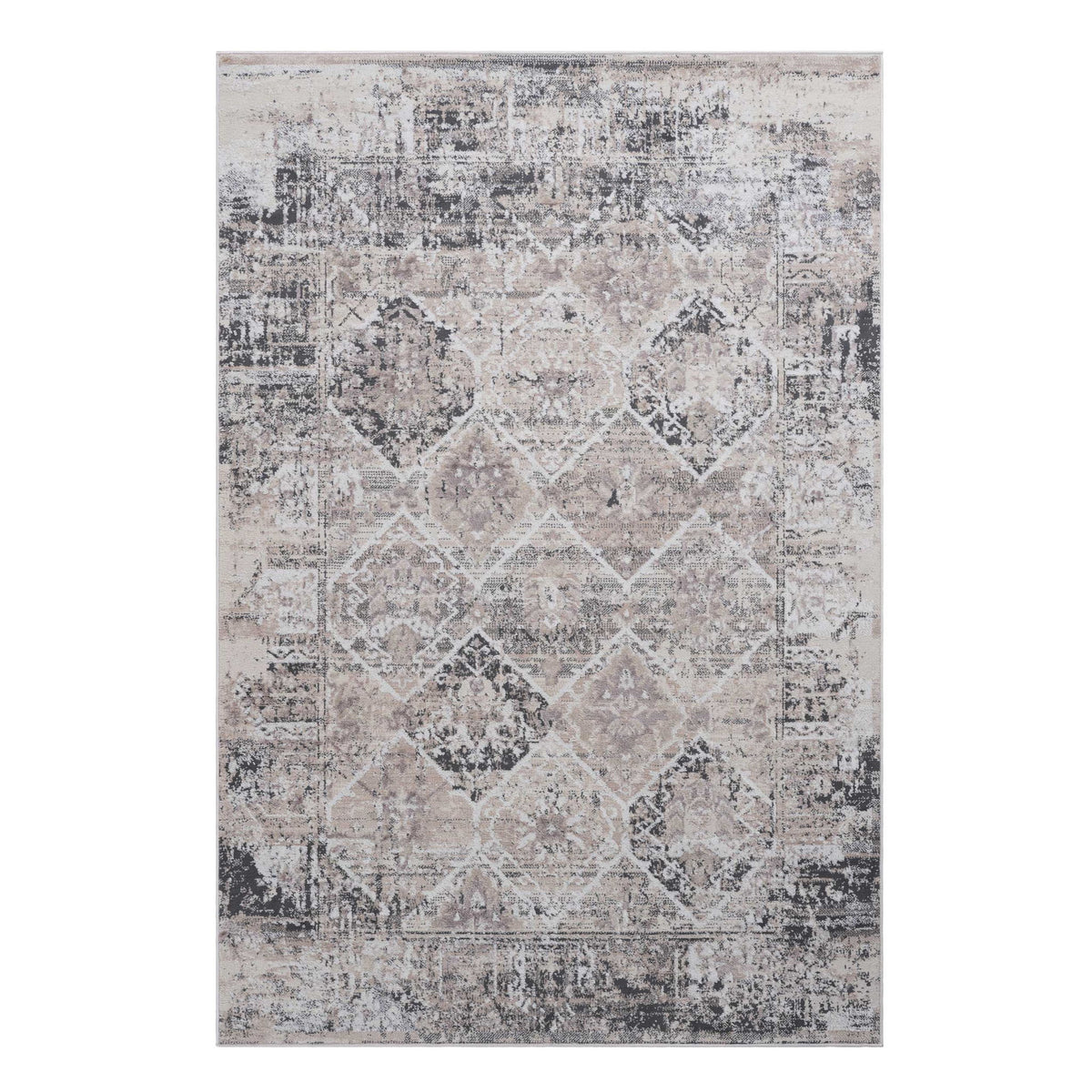 Payas - 6' X 9' Traditional Area Rug - Cream / Anthracite