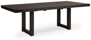Neymorton - Rectangular Dining Room Butterfly Extension Table - Dark Grayish Brown