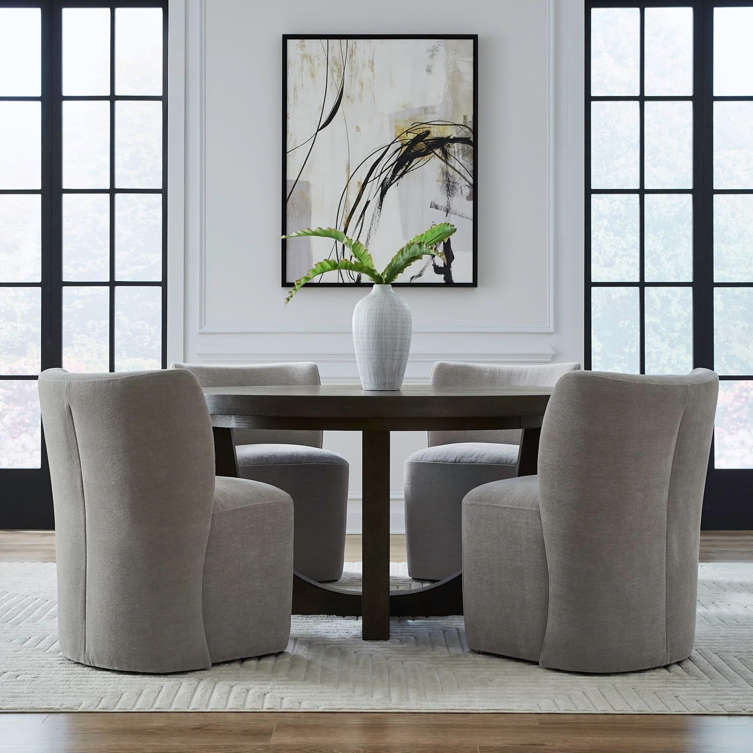 Accent Dining - Dining Chair With Casters Accent