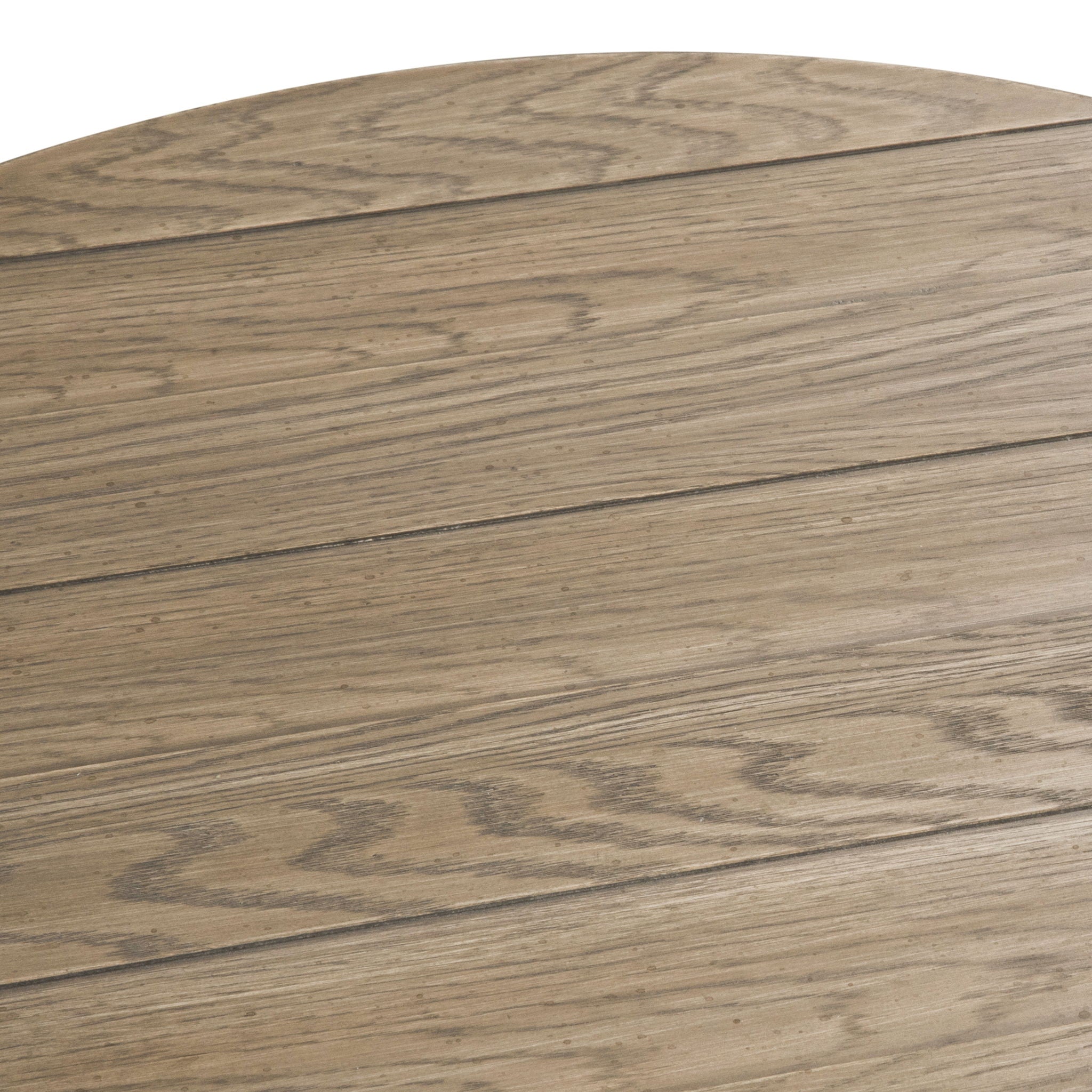 Heartland - Round Pedestal Chair Side Table - Antique White / Tobacco Tops