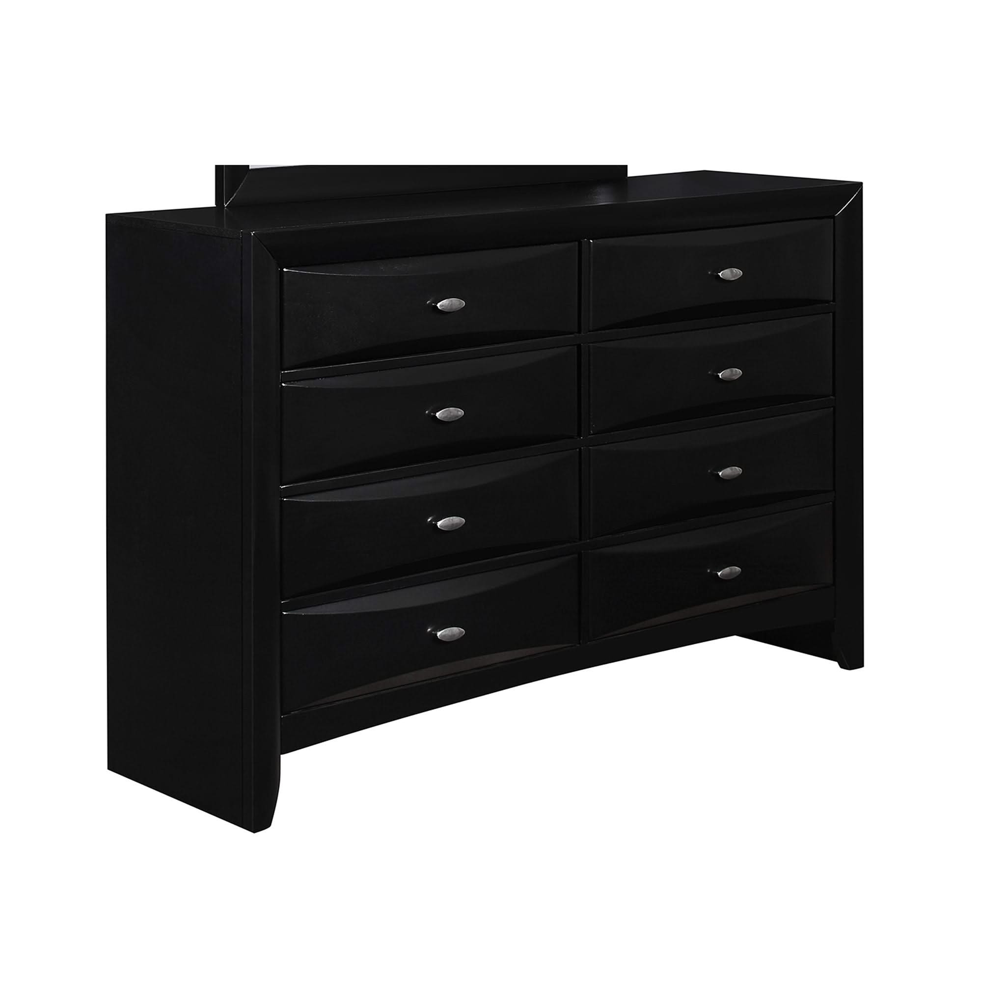 Lucille - 5 Piece Bedroom Set With Storage Drawers And Bookcase Headboard