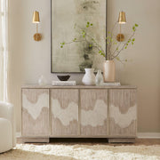 Terrace - 4 Door Accent Cabinet - Gravel
