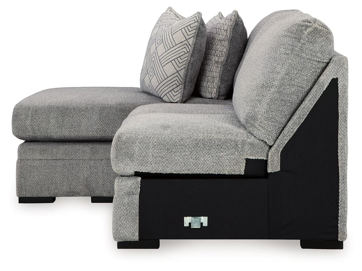 Casselbury - Laf Sofa Chaise - Cement