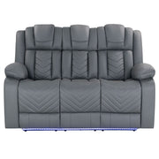 Raize - Power Living Room Set With Storage Console And Cup Holders