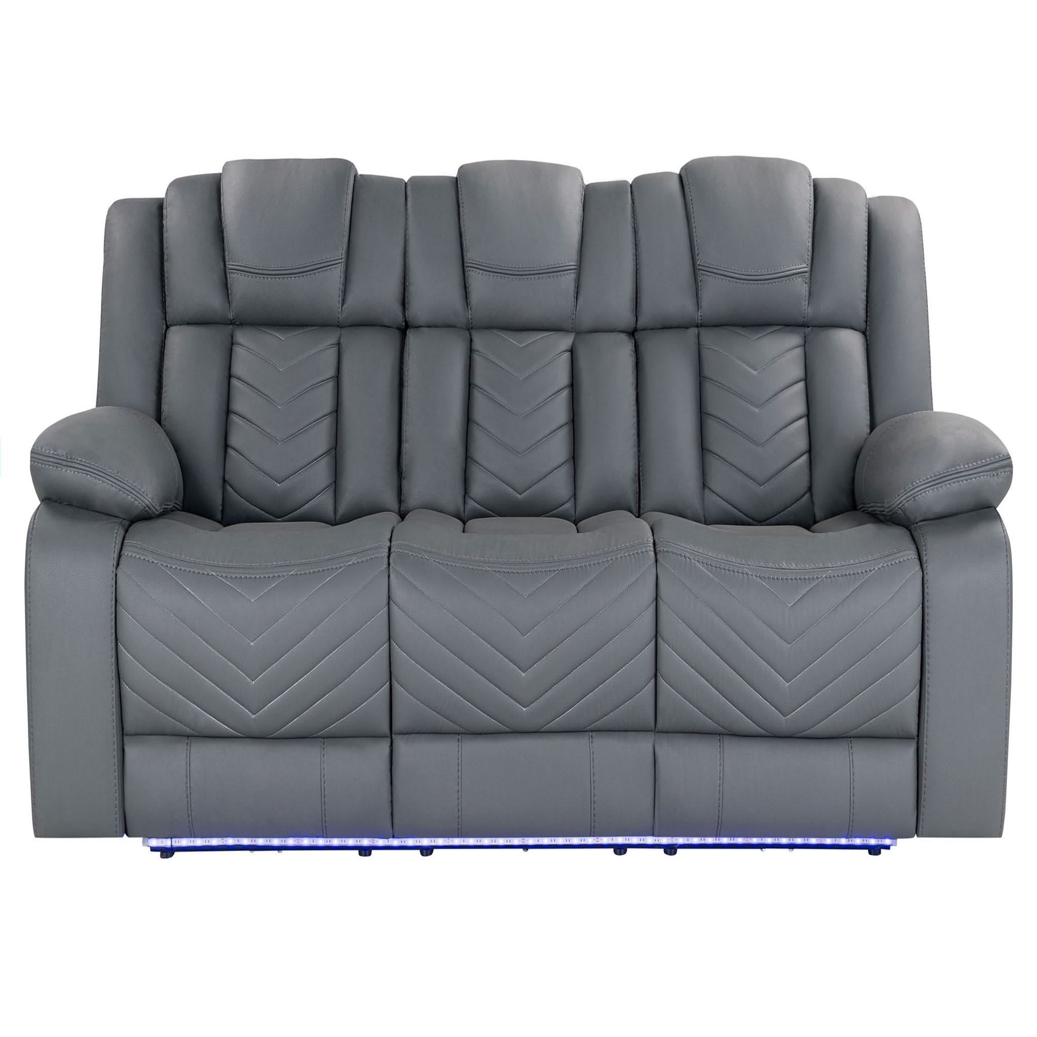 Raize - Power Living Room Set With Storage Console And Cup Holders