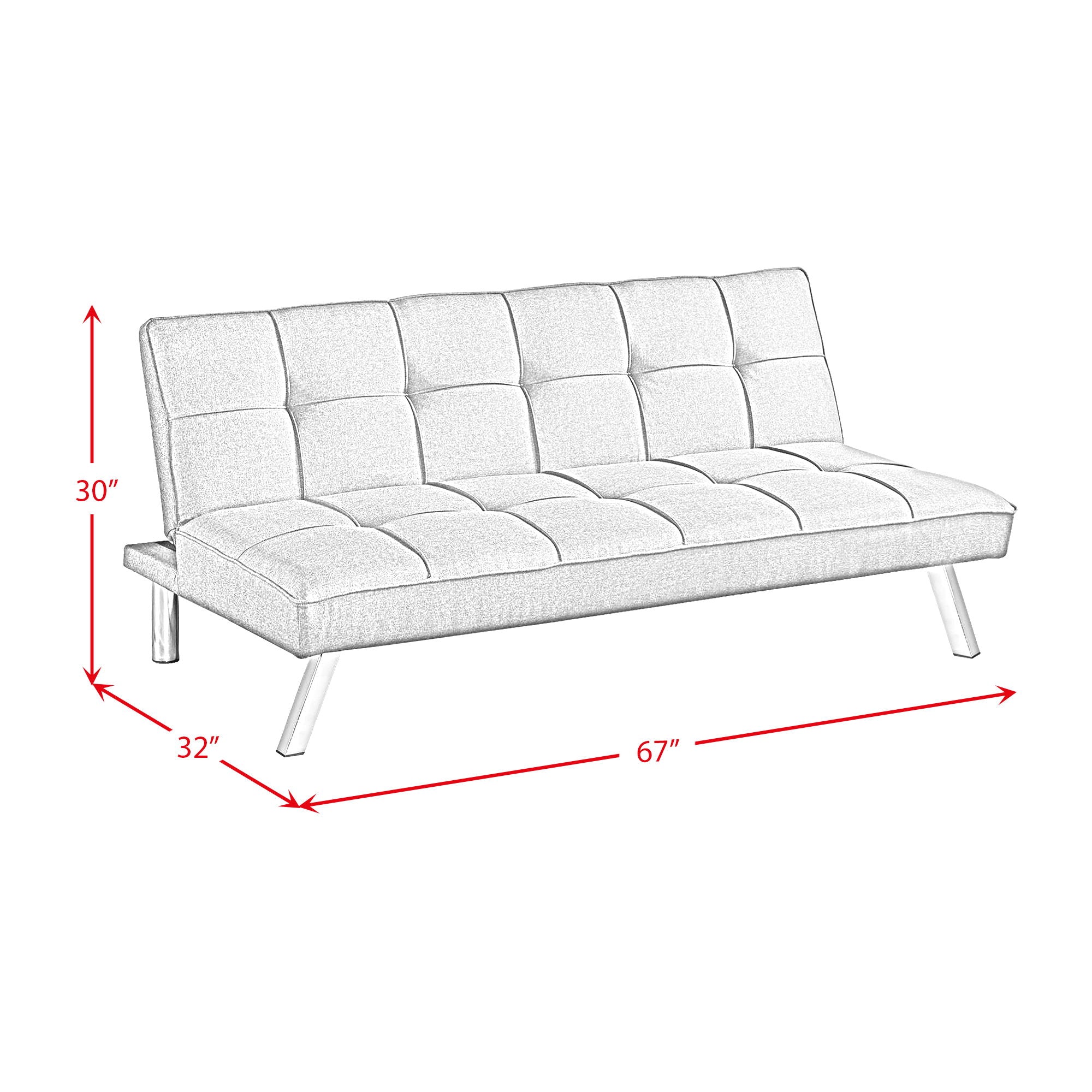 Smash - Sleeper Sofa - Sandra Gray