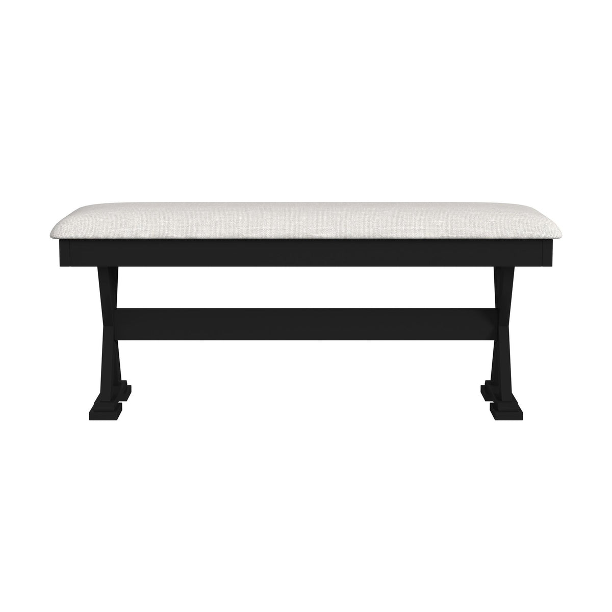 Tulane - 6 Piece Dining Set With Table, 4 Chairs, And Bench - Oak And Black