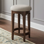 Arden Road - Upholstered Console Stool - Cherry