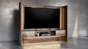 Darimore - TV Wall Center Console - Burnished Brown