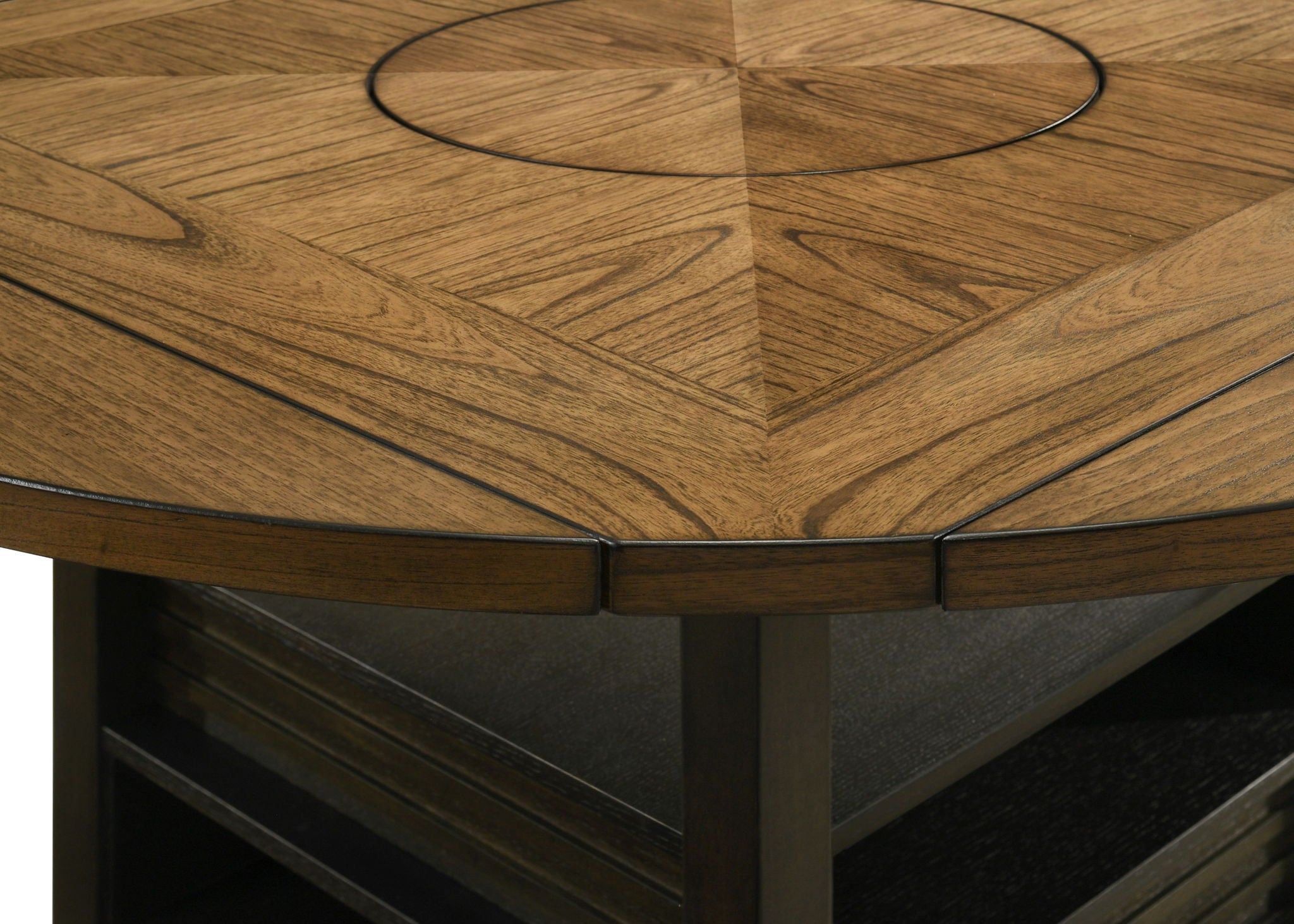 Oakly - Counter Height Table - Charcoal / Light Brown