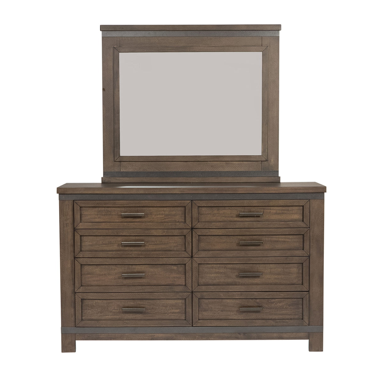 Thornwood Hills - Dresser & Mirror - Rock Beaten Brown