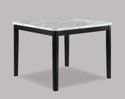 Pascal - Counter Height White Top And Black Leg - White