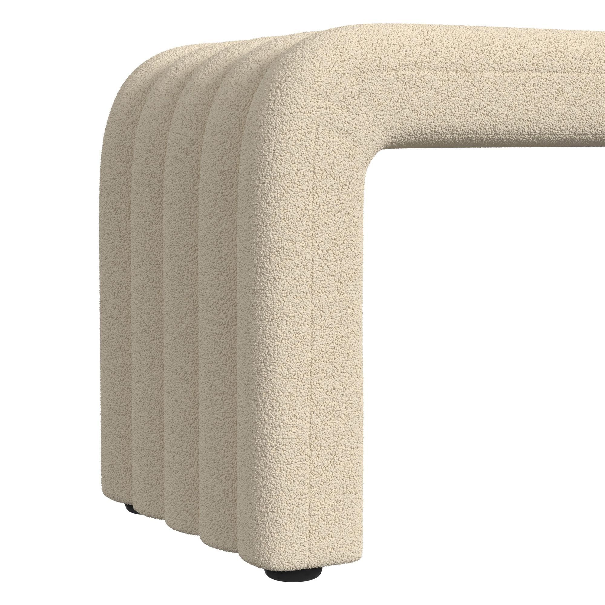 Seqouia - Bench With 2 Stools - Cream