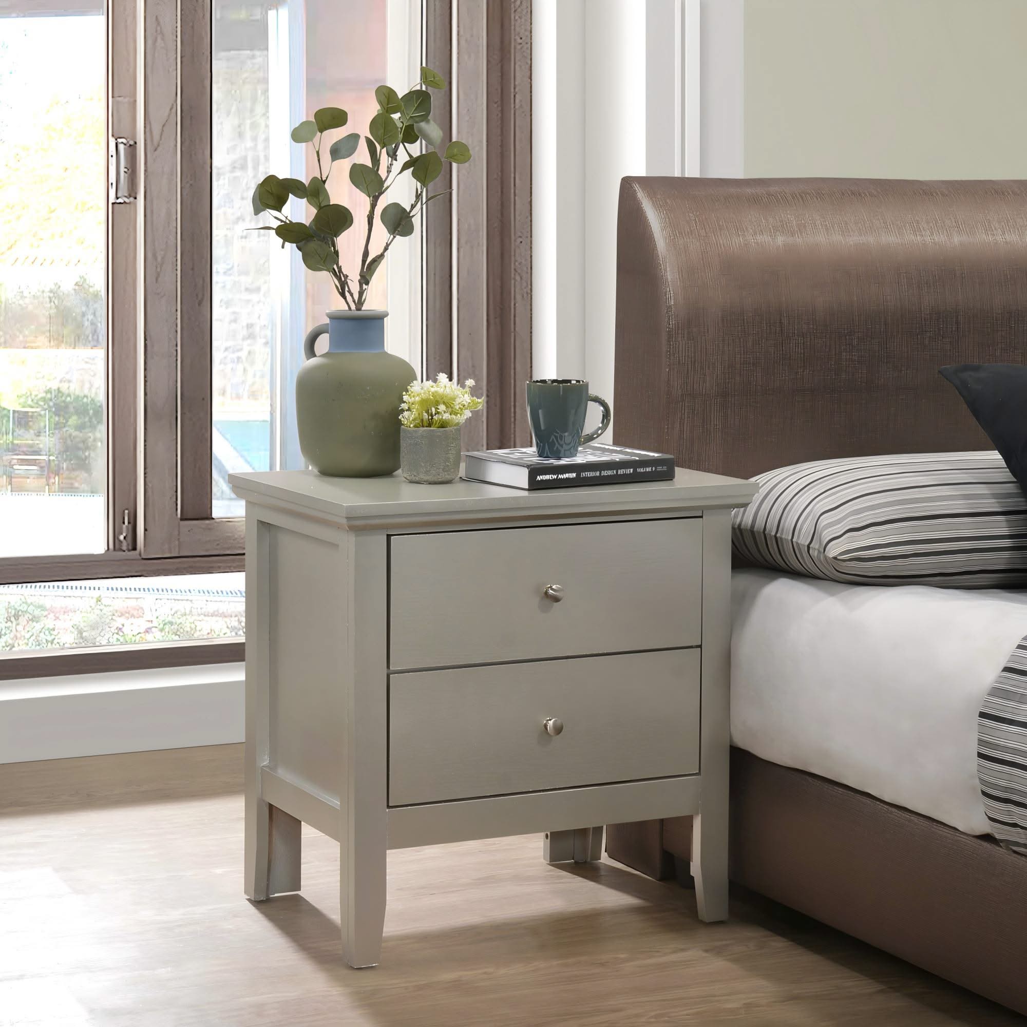English Dovetailed Drawers Nightstand