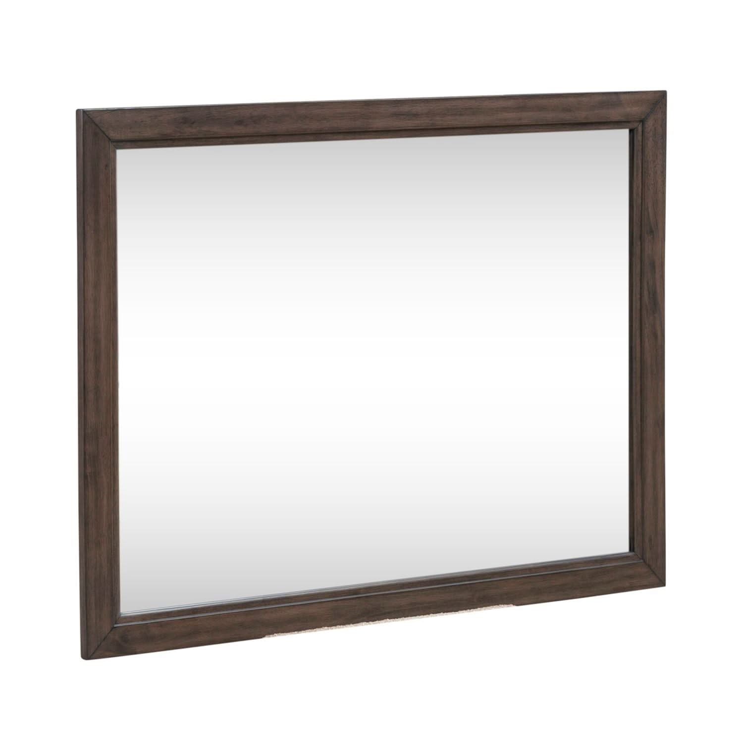 Modern Edge - Landscape Mirror - Brown