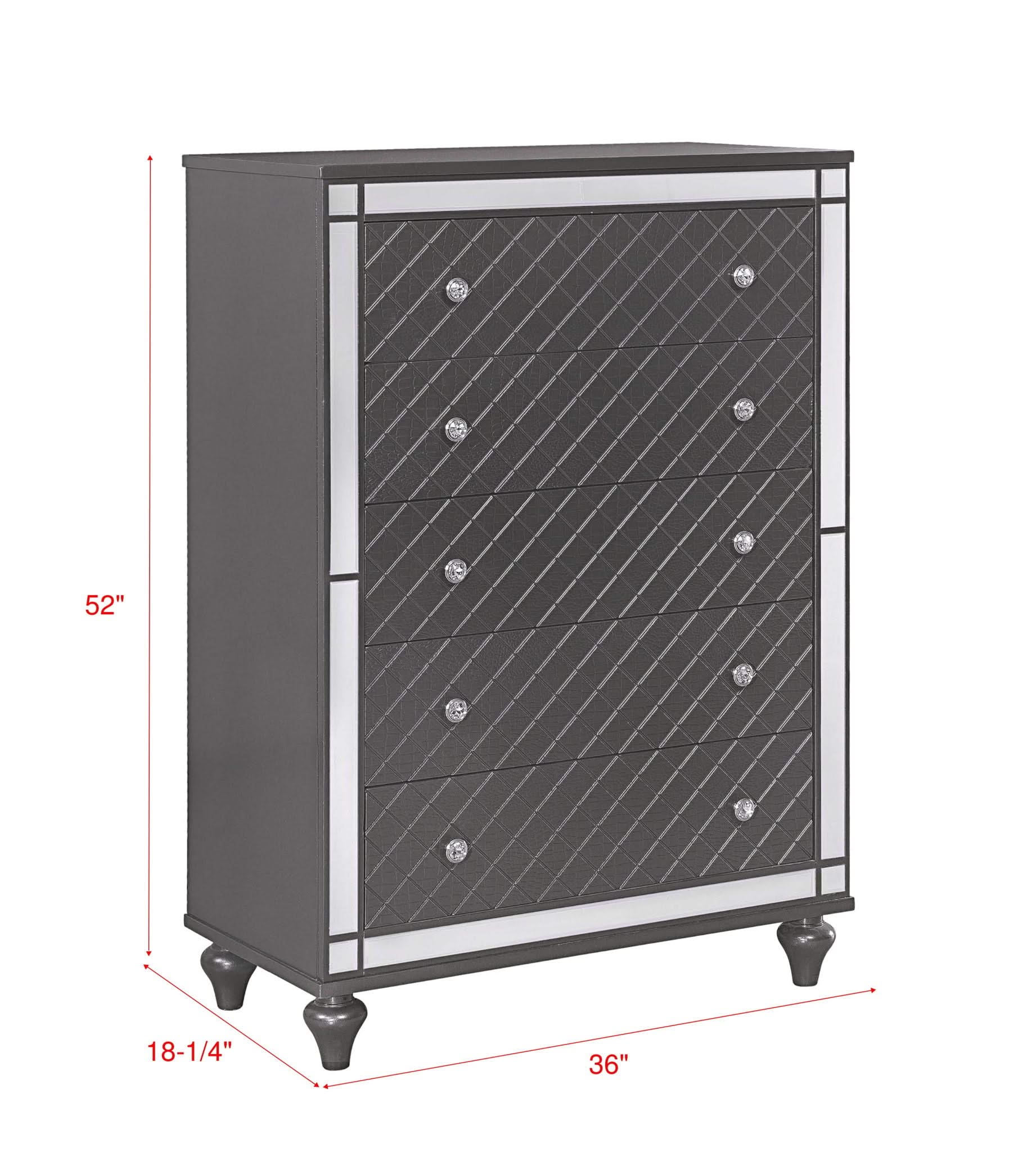 Refino - Chest - Gunmetal