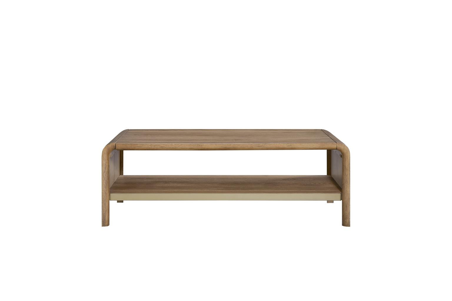Elure Waterfall Cocktail Table - Latte