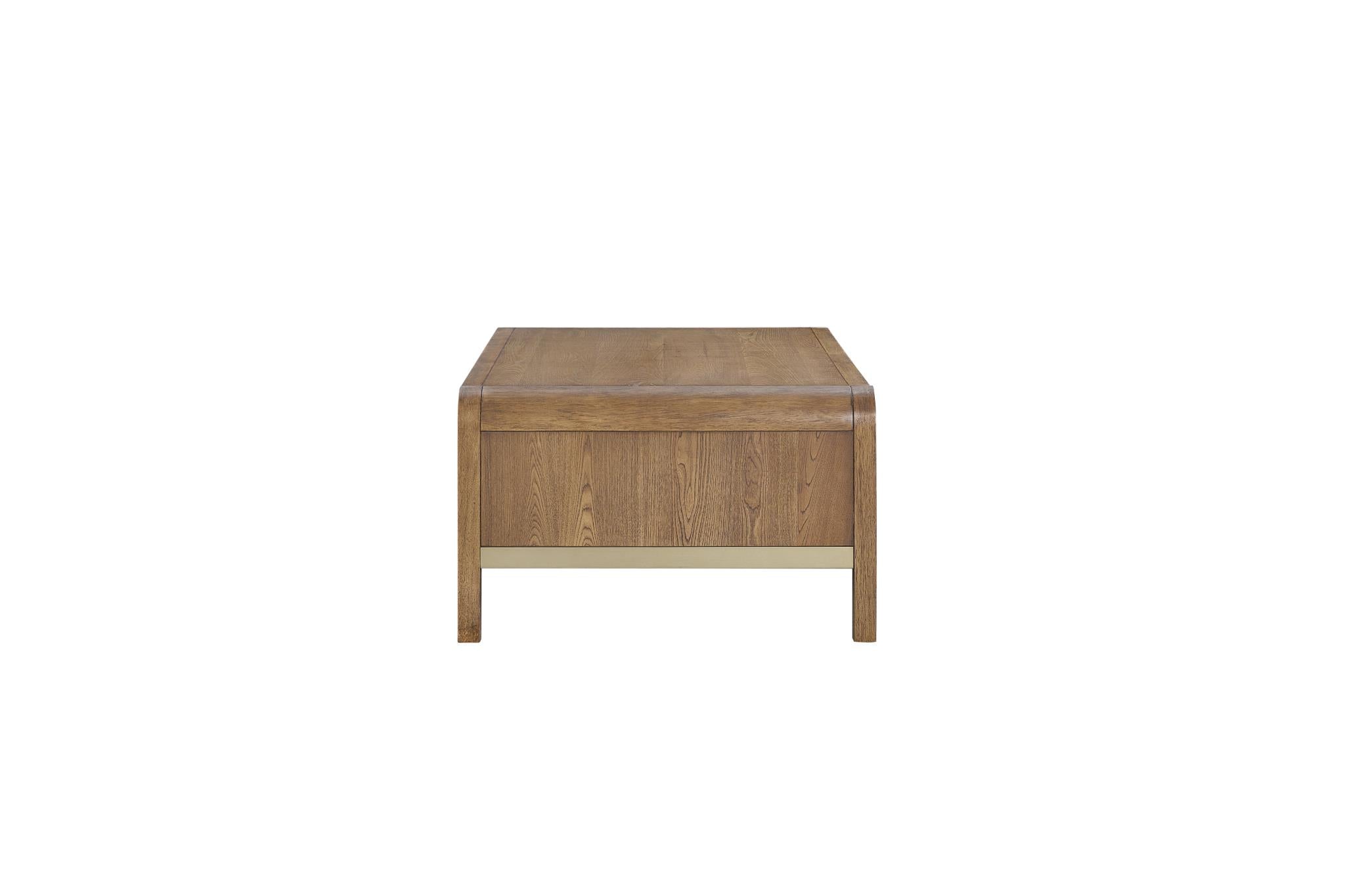 Elure Waterfall Cocktail Table - Latte