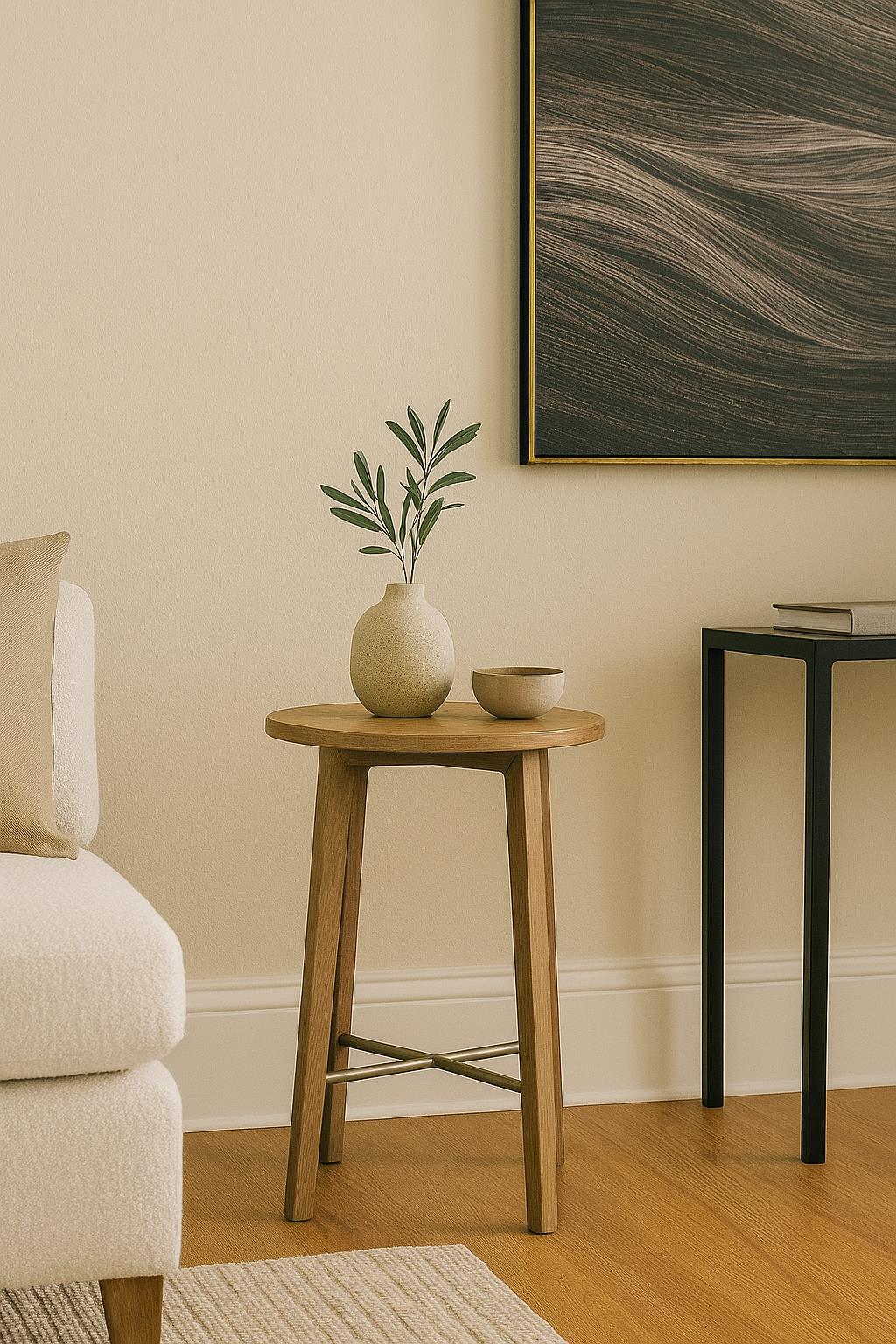 Elure X-base Accent Table - Latte