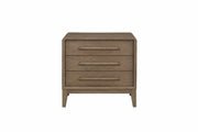 Elure 3-Drawer Nightstand included USB - Latte