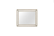 Elure Wood & Metal Mirror - Latte