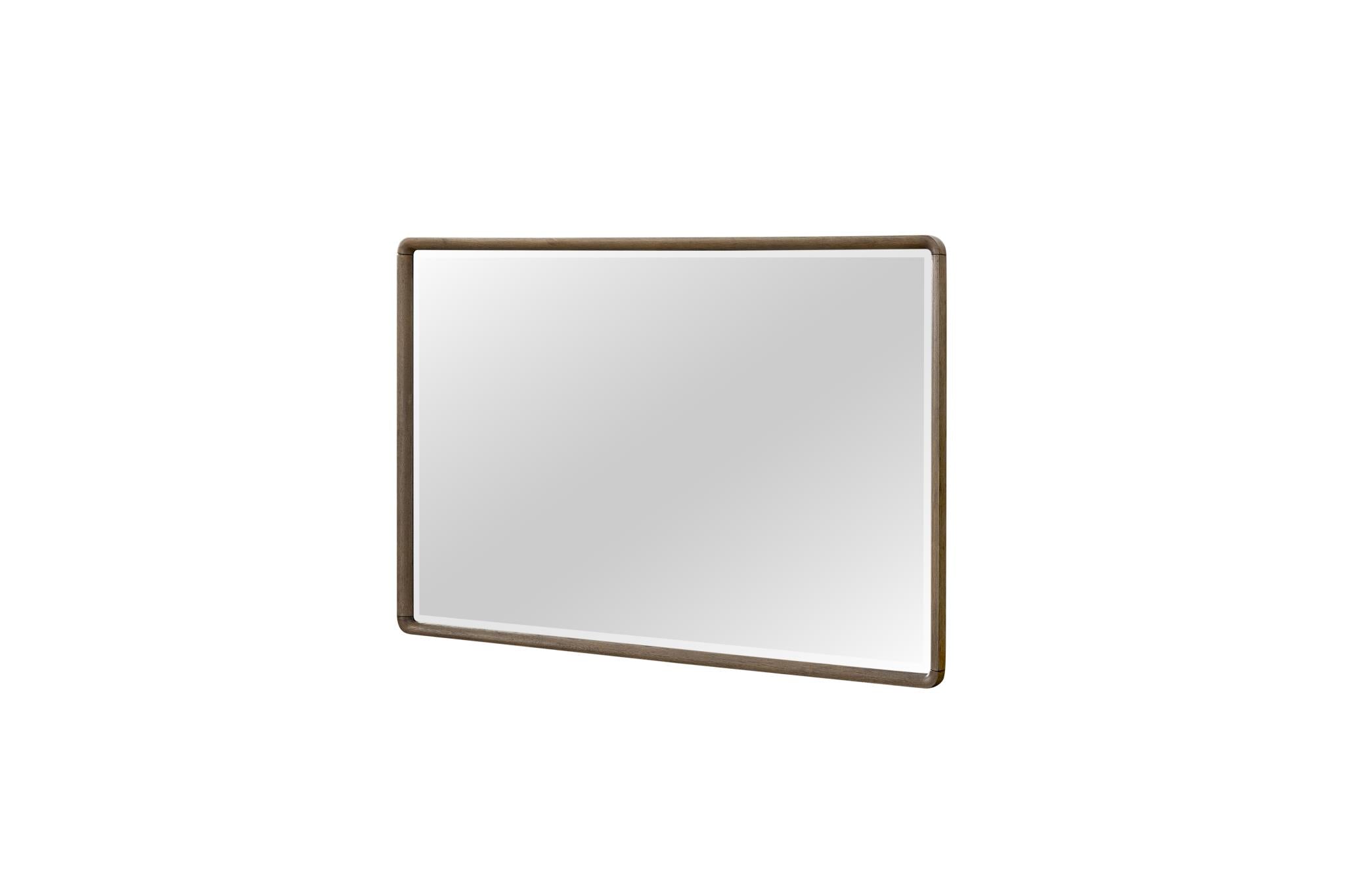 Elure Rectangle wood mirror - Latte
